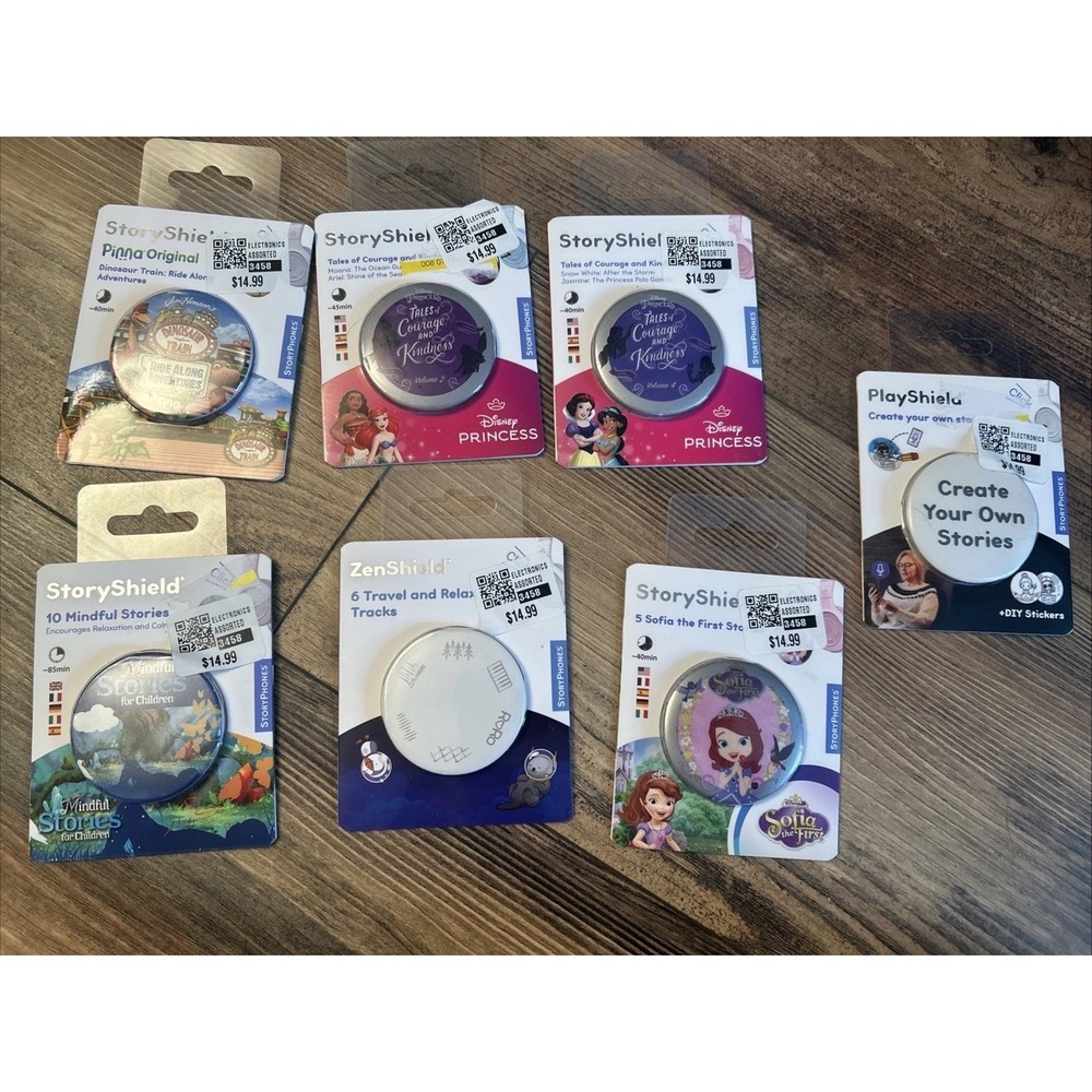 Lot of 7 Brand New Storyphones Story Shields  Headphones Storytelling Tonies